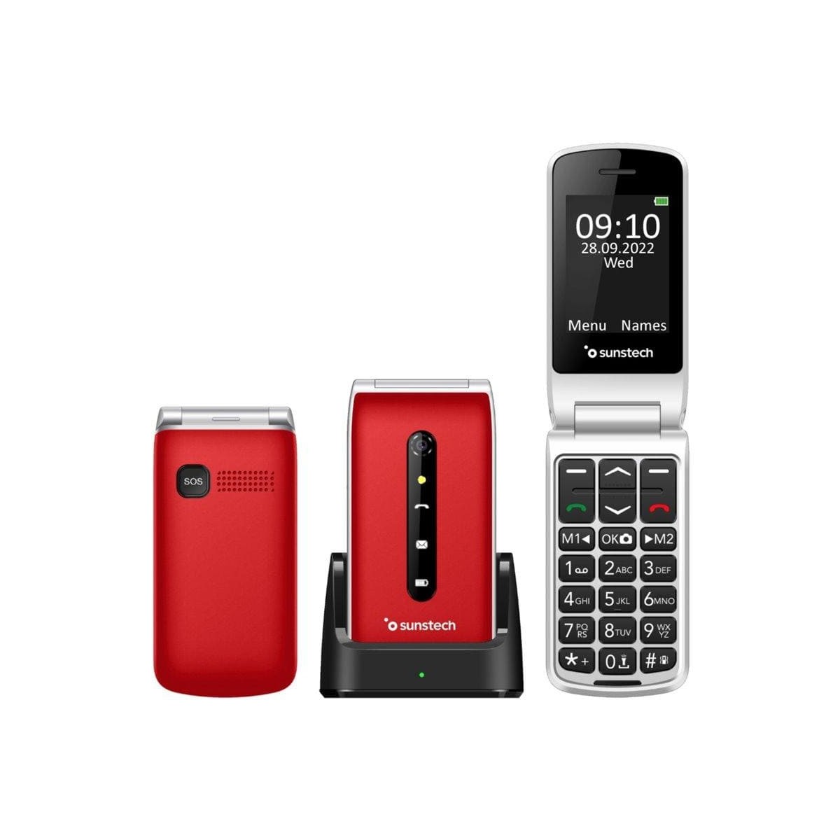 Telefono Móvil SUNSTECH CELT18 Rojo