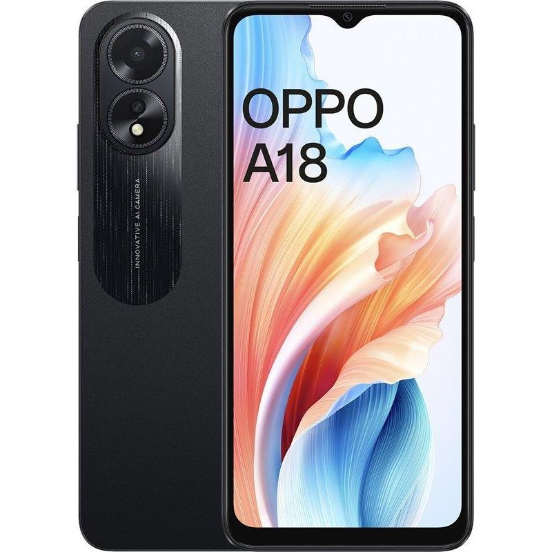 Telenofo Movil Oppo A18 de 4+128GB Negro