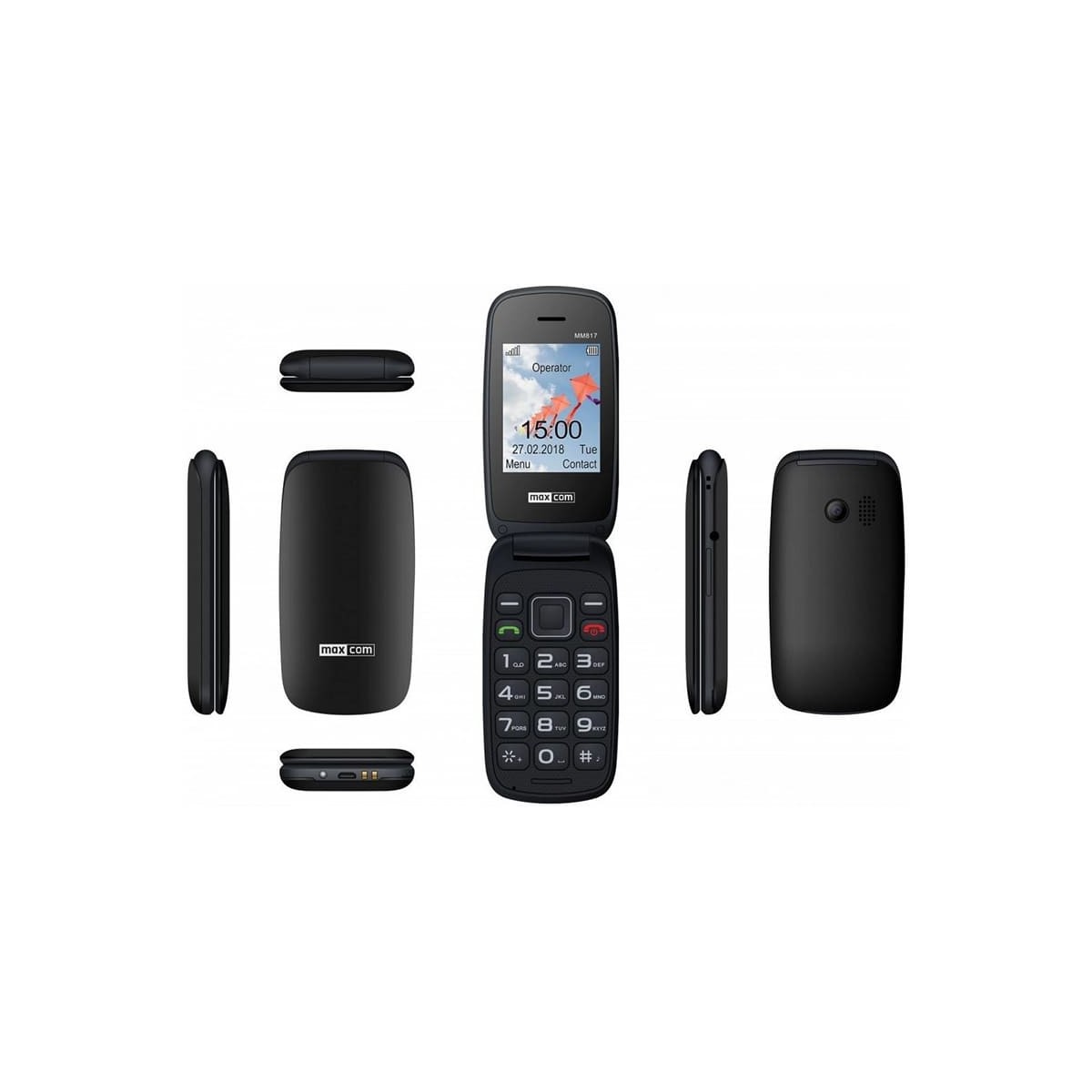 Telefono MAXCOM MM817 2,4" 2G BLACK 2,4"