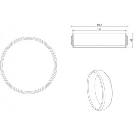 Accesorio placa Electrolux M2CKCF08 Female Connection Round Shape