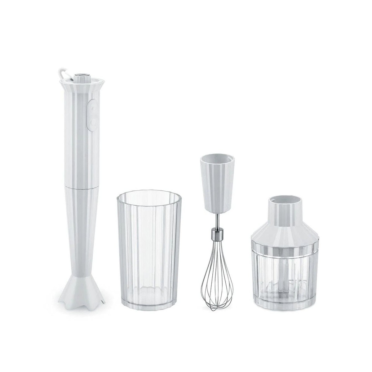 Batidora Mano Alessi Plisse MDL10S W Blanco Accesorios