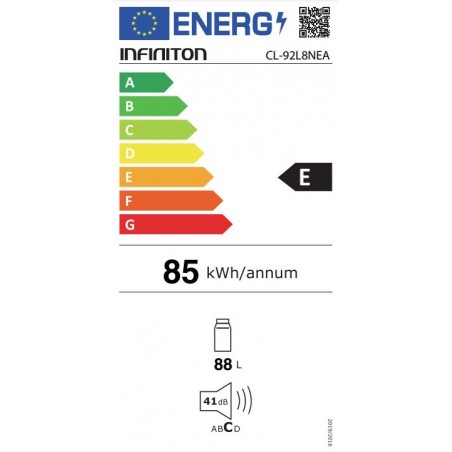 Frigorifico Infiniton CL92L8NEA de 83x44cm Negro