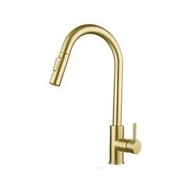 Comprar Grifo Nova FR37 de Oro Extraible Oferta Outlet