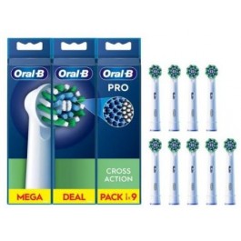 Comprar Recambio Cepillo Dental OralB EB509FFSCROSS Pack 9 unidades Oferta Outlet