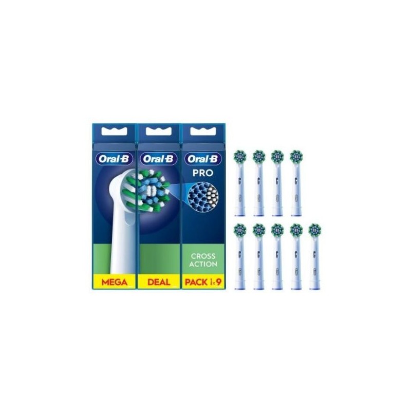 Recambio Cepillo Dental OralB EB509FFSCROSS Pack 9 unidades