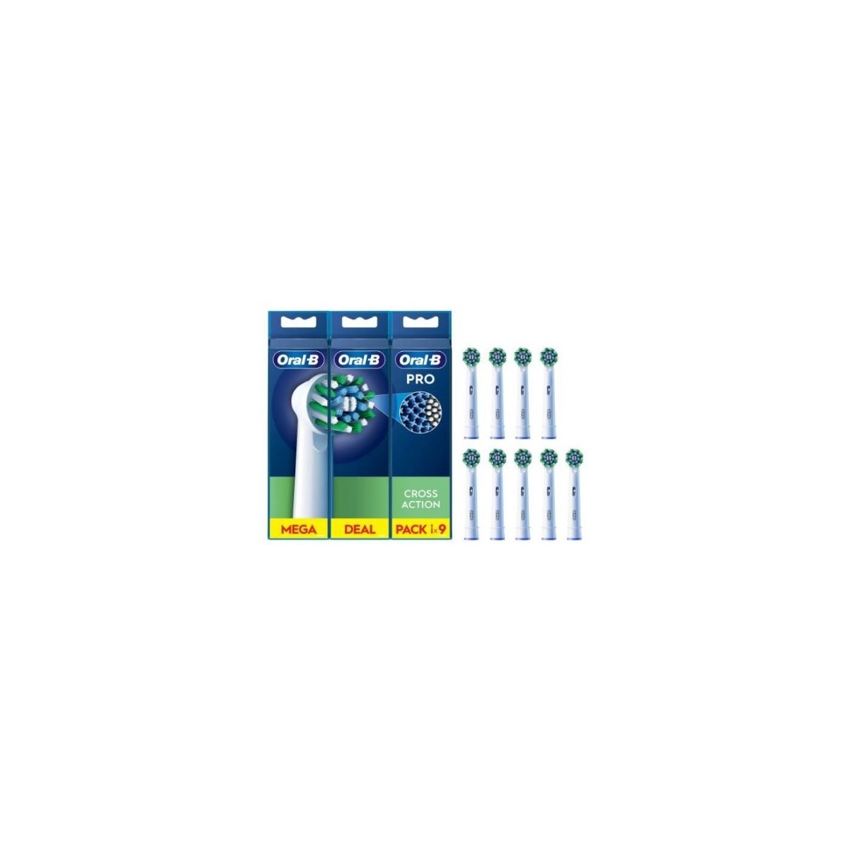 Recambio Cepillo Dental OralB EB509FFSCROSS Pack 9 unidades