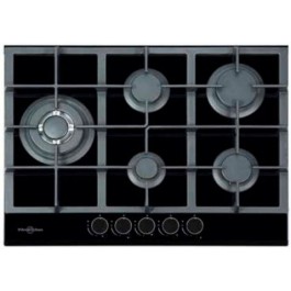 Comprar Placa Gas Vitrokitchen CG73NB Cristal Negro Butano 5 fuegos Oferta Outlet