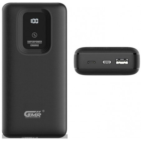 Cargador portatil Goms Gmr GOPB08BLK de 25000mah