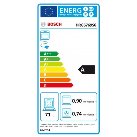 Horno Bosch HRG6769S6 de 60cm Pirolítica