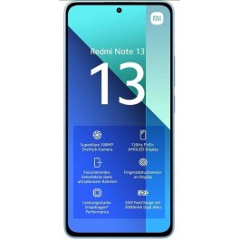 Telefono Movil Xiaomi Redmi Note 13 6Gb+128Gb Rom Ice Blue 6,7" Android