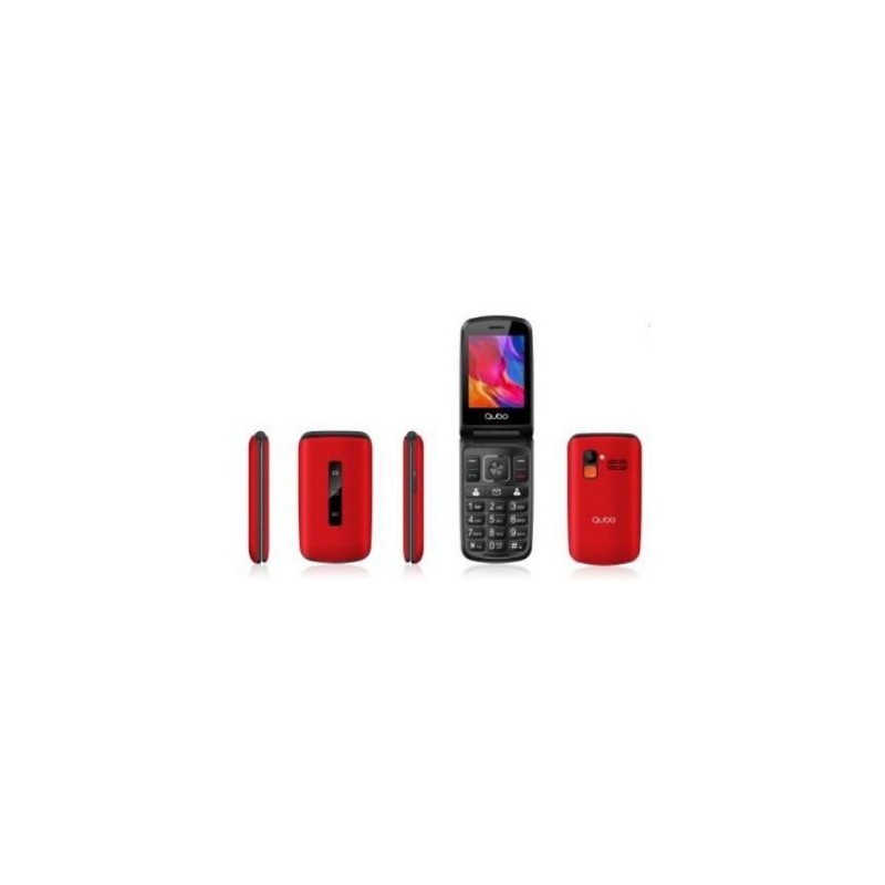 Telefono Concha Qubo P-210NWRD 2.8" Rojo