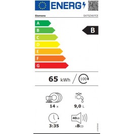 Lavavajillas Integrable Siemens SX75ZX07CE de 60cm 14 servicios