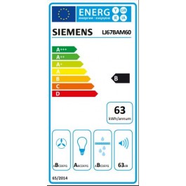 Campana Siemens LJ67BAM60 de 60cm Negra