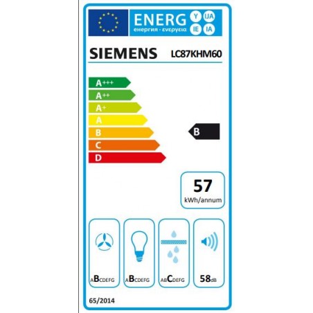 Campana Siemens LC87KHM60 de 80cm Negro