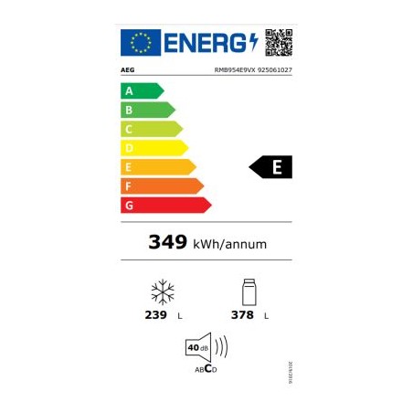 Frigorifico Americano Aeg RMB954E9VX de 179cm NoFrost
