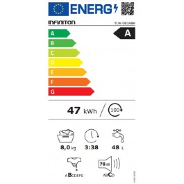 Lavadora Infiniton TLWD83ABH de 8Kg 1300rpm