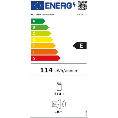 Frigo Hotpoint SB18012 de 177cm 314 Litros