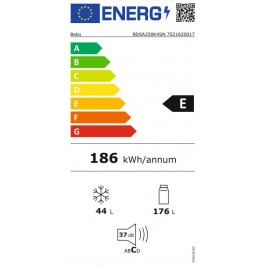 Frigorífico 2 Puertas Integrable Beko BDSA250K4SN 145cm