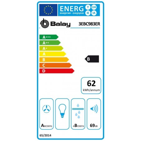 Placa con Extractor Balay 3EBC983ER de 80cm 4 Zonas