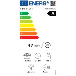 Lavadora Integrable Infiniton WMB84AWG de 8kg 1400rpm