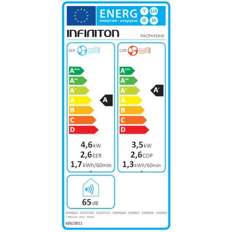 Aire acondicionado Infiniton PACPX45AW de 4000 frigori­as