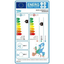 Aire Acondicionado Beko BEHPG-120/BEHPG-121 de 3000Fr Split