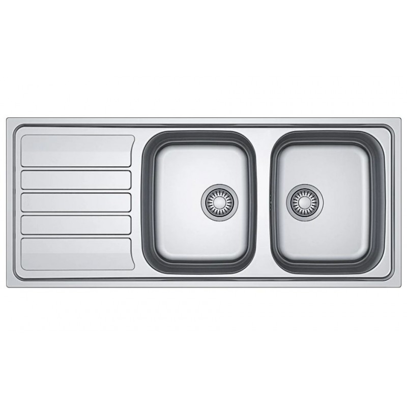 Fregadero Mepamsa Flash 116.50 de 2 Cubetas Inox