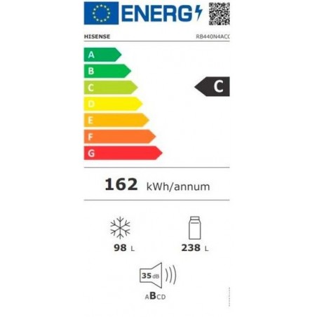 Frigorifico Combi Hisense RB440N4ACC de 202cm NoFrost