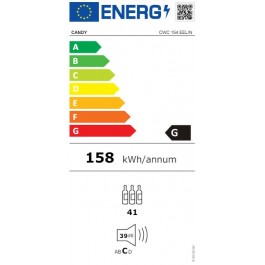 Vinoteca Candy CWC150EMN de 85cm 41 Botellas