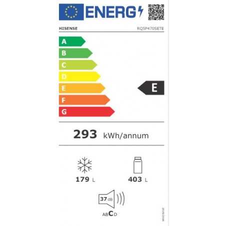 Frigorifico Hisense RQ5P470SETE Multidoor de 179cm 483 Litros