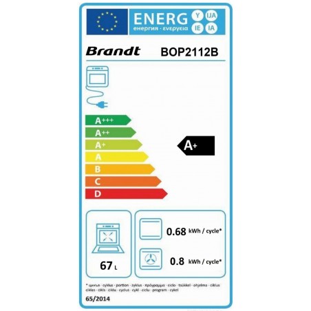 Horno Brandt BOP2112B de 60 cm Pirolitico