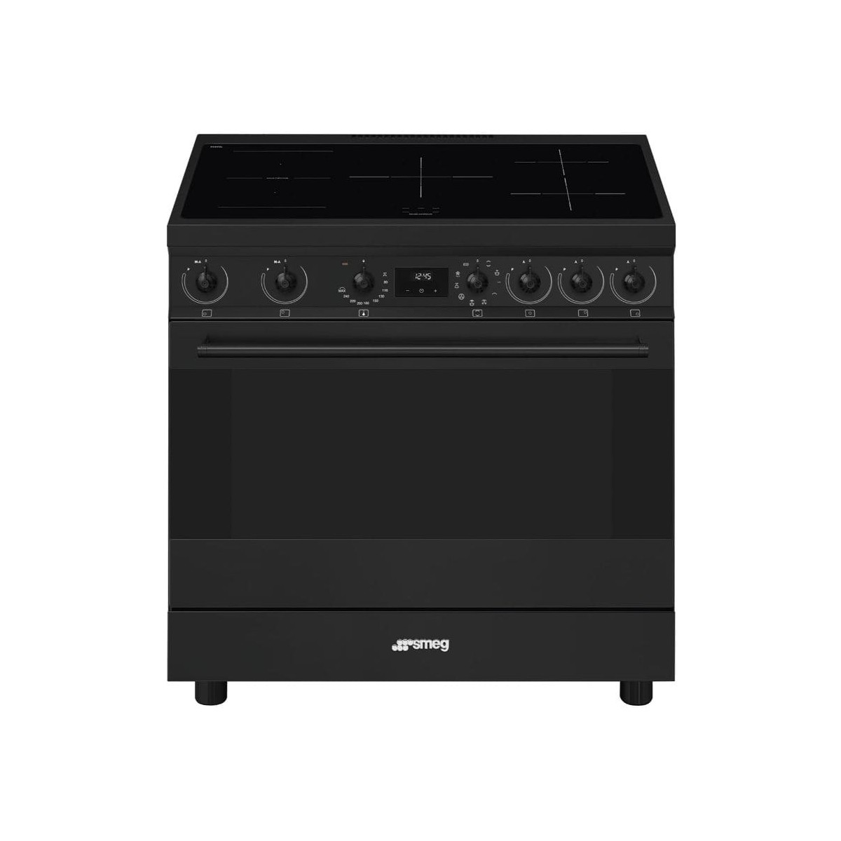 Cocina de Inducción SMEG C9IMN2  Serie Selección de 90cm Negro