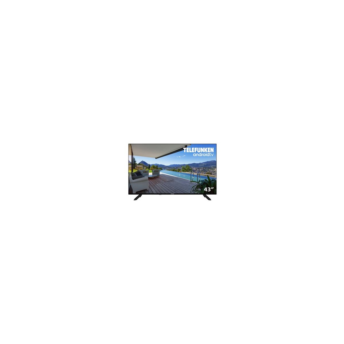 Televisor Smart TV Telefunken 43DTUA523  de 43" LED