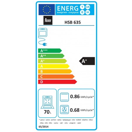 Horno Teka 111010043 HSB 635 S de 70 L 60cm