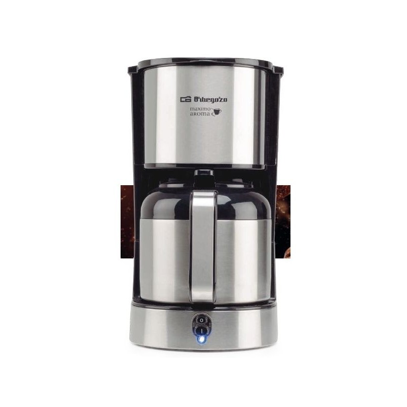 Cafetera Orbegozo Cg5020 Jarra Termo Acero Inox 1,2l de 12 Tazas Filtro Permanente