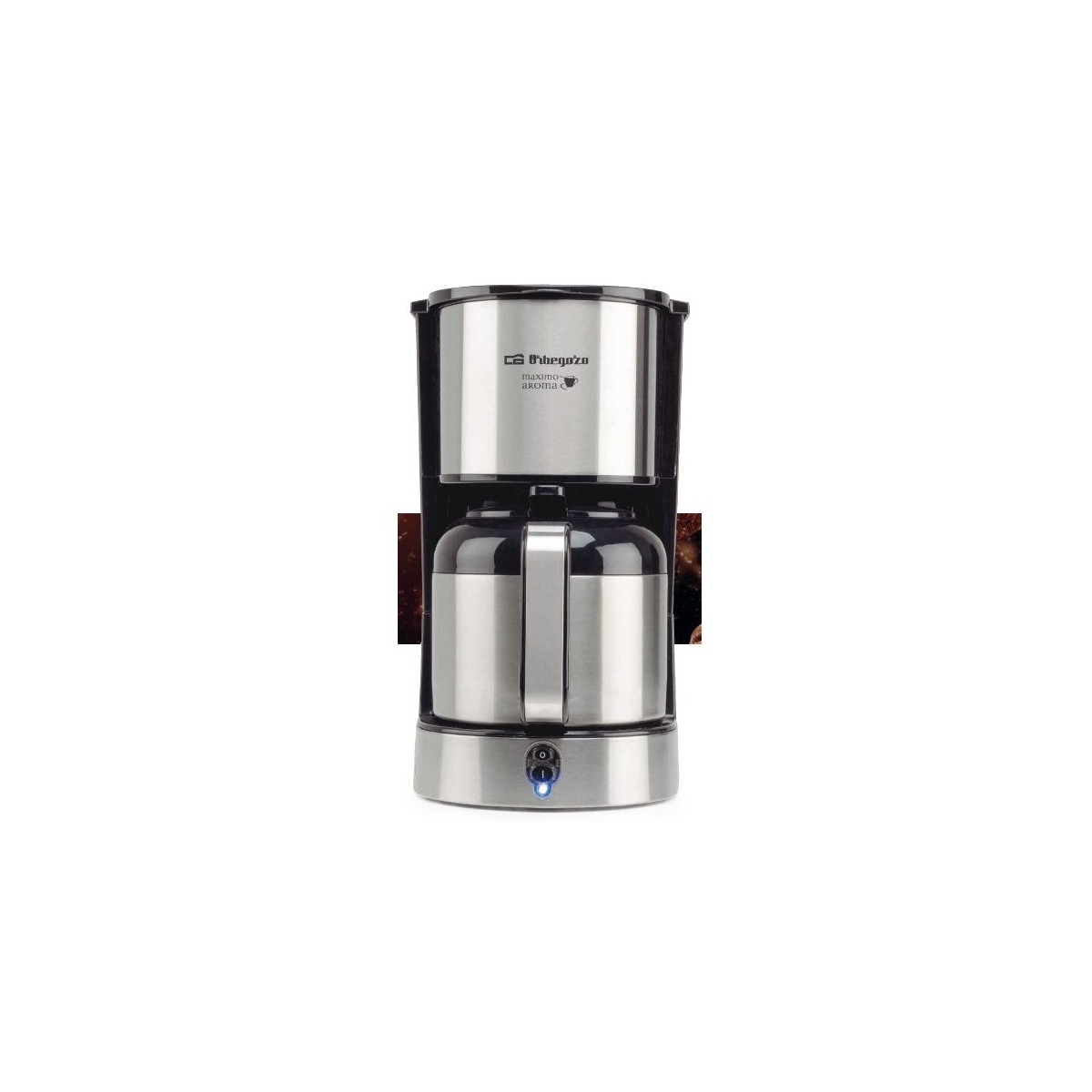 Cafetera Orbegozo Cg5020 Jarra Termo Acero Inox 1,2l de 12 Tazas Filtro Permanente