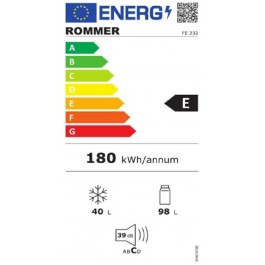 Frigorifico Rommer FE232 de 129cm Blanco