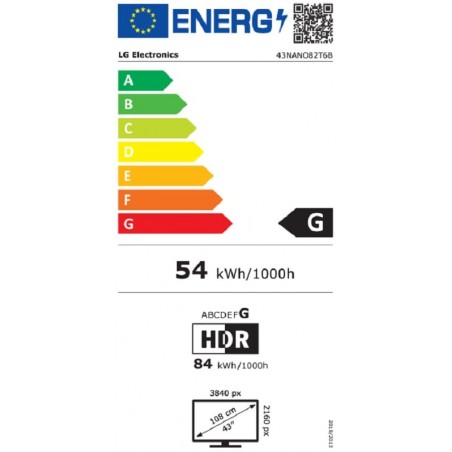 Televisor Lg 43NANO82T6B de 43" Nano Smart Tv