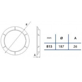 Anillo de fijacion Cata con Rosca Interna para Ventilador B-15