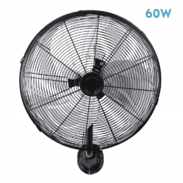 Comprar Ventilador Pared Arrecife 60W Negro Plata 40D 3 Velocidades Oferta Outlet