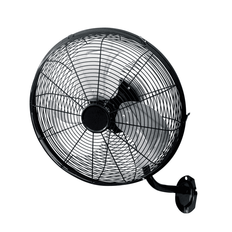 Ventilador Pared Arrecife 120W Negro Plata 50D 3 Velocidades