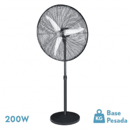 Comprar Ventilador de Pie Alarcon 200W Negro 3 Velocidades 80D Oferta Outlet