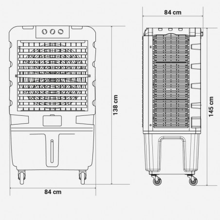 Climatizador Universal Blue UCL500424 Tulum 7120 Frio y Evaporativo