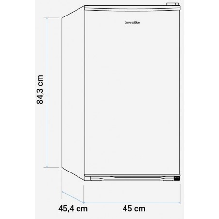 Frigorifico Universal Blue UBF225623 de 85cm Inox