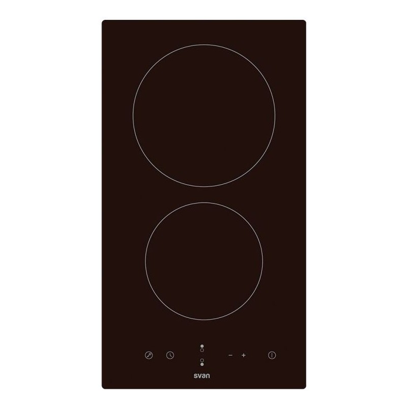 Placa Vitrocerámica Svan SV2301 de 30cm Cristal Negro