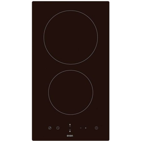 Placa Vitrocerámica Svan SV2301 de 30cm Cristal Negro