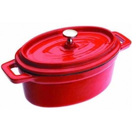 Cacerola Ibili 726015R de 0.5 Litros Oval Roja