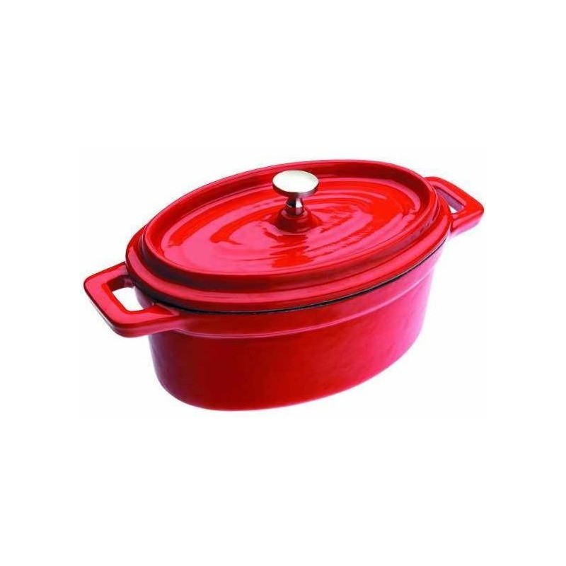 Cacerola Ibili 726015R de 0.5 Litros Oval Roja