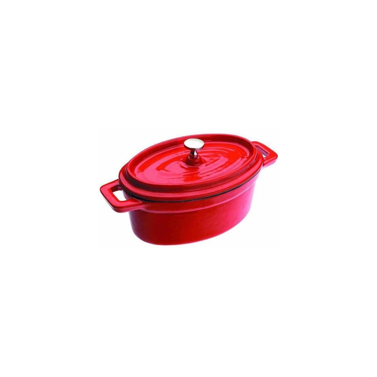 Cacerola Ibili 726015R de 0.5 Litros Oval Roja