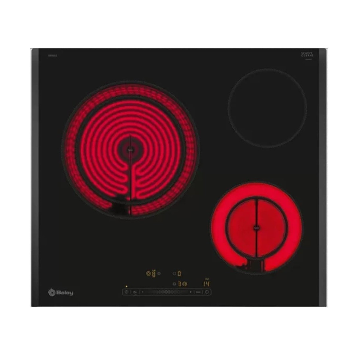 Placa Vitrocerámica Balay 3EB765LQ de 60cm 3 Fuegos